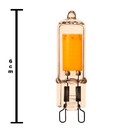 Lampada Led Decorativa Luz Ambar Iluminaçao Decoraçao Retro G