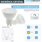 Lâmpada Led Dicroica Dimerizável Mr16 7w Save Energy 2700k Br