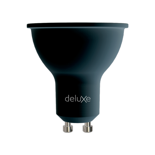 Lâmpada Led Dicróica Mr16 4,8w Preto Fosco Branco 6500k