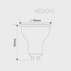 Lampada Led Dicroica Mr16 Dimerizavel 7w 3000k Gu10 Biv 3511