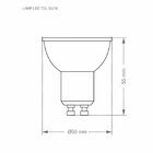 Lâmpada Led Dicroica Mr16 Tdl 25 4w Taschibra Bivolt 4000k Lu