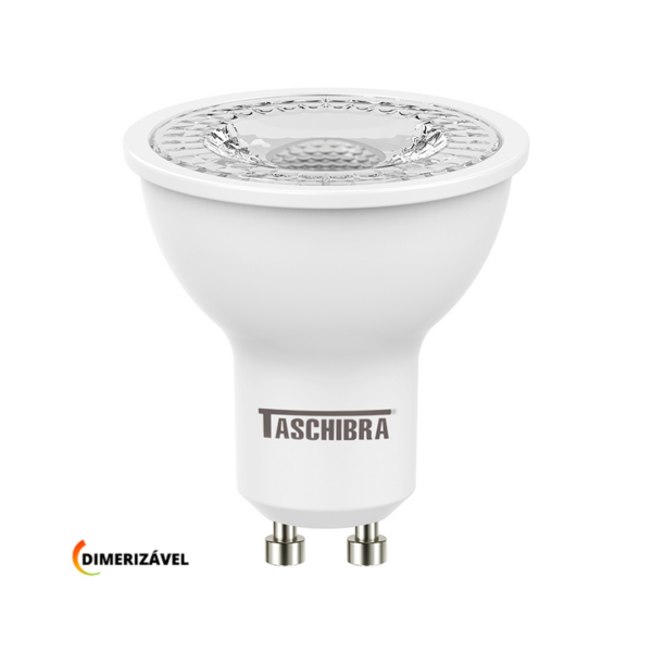 Lâmpada Led Dicroica Mr16 Tdl 6w Dimerizável Taschibra 2700k