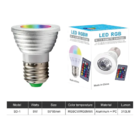 Lâmpada Led Dicróica Rgb 16 Core 5w Bivolt E27 Com Control