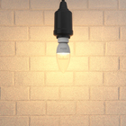 Lâmpada LED Dimerizável Vela Luz Amarela 4,3W Luminatti Bivolt