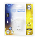 Lâmpada LED Dimerizável MR11 Luz Amarela 4W Luminatti 127V (110V)