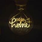 Lampada Led Dream Home Love Mensagem Vintage Branco Quente 4w