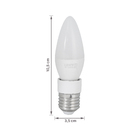 Lâmpada LED E14 Leitosa Vela Luz Neutra 6W Luminatti Bivolt