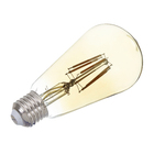 Lâmpada LED E27 de Filamento Pêra Smart Luz Amarela 6W ST64 Wi Fi Elgin Bivolt