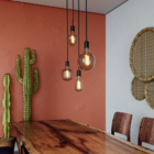 Lâmpada Led Filamento Retrô Black Pêra G95 5w