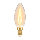 Lâmpada Led Filamento Vela B35 Âmbar E14 Taschibra 110v