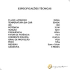 Lâmpada Led G9 3.5w 3000k 127v