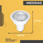 Lâmpada Led Gu10 Mr16 Dicróica 5w 6000k