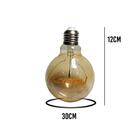 Lampada Led Happy Vintage Mensagem 4w Branco Quente Casa Com