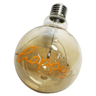 Lampada Led Happy Vintage Mensagem 4w Branco Quente Casa Come