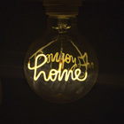 Lampada Led Home Vintage Mensagem 4w Branco Quente Casa Comer