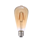 Lâmpada Led Llum Filamento Vintage St64 4w E27 2200k Amarelo