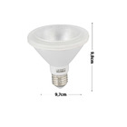 Lâmpada LED PAR30 Luz Amarela 10W Luminatti Bivolt