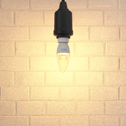 Lâmpada LED Vela Luz Amarela 6W Luminatti Bivolt