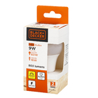 Lâmpada LED Bulbo Luz Amarela 9W Black & Decker Bivolt