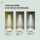 Lâmpada LED Bulbo Luz Amarela 9W Elgin Bivolt