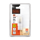 Lampada LED Luz Amarela 160 lm Bipino G9 2W 2400K Fosca Black Decker Bivolt