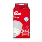 Lâmpada LED Globe Luz Branca E27 20W Kian Bivolt