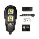 Lâmpada Led Luz Com Painel Solar Luminária Poste Externa