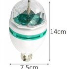 Lâmpada Led Luz Giratória Rgb Dj Jogo De Balada Festa