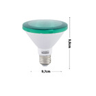 Lâmpada LED PAR30 Luz Verde 10W Luminatti Bivolt