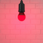 Lâmpada LED Bolinha Luz Vermelha 6W Luminatti Bivolt