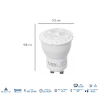 Lâmpada Led Mini Dicroica Mr11 Gu10 3w 3000k