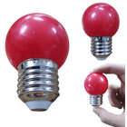 Lâmpada Led Modelo Bolinha Led 1w Decorativa Rosca E27 - Verm
