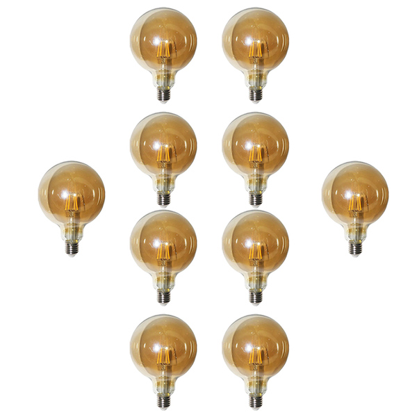 Lampada Led Multi Filamento 30w Kit 10 Unidades Vintage Luz R