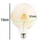 Lampada Led Multi Filamento 30w Kit 10 Unidades Vintage Luz R