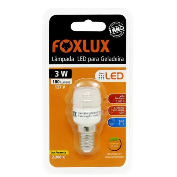 Lampada Led P/ Geladeira E14 127v 3w | Leroy Merlin