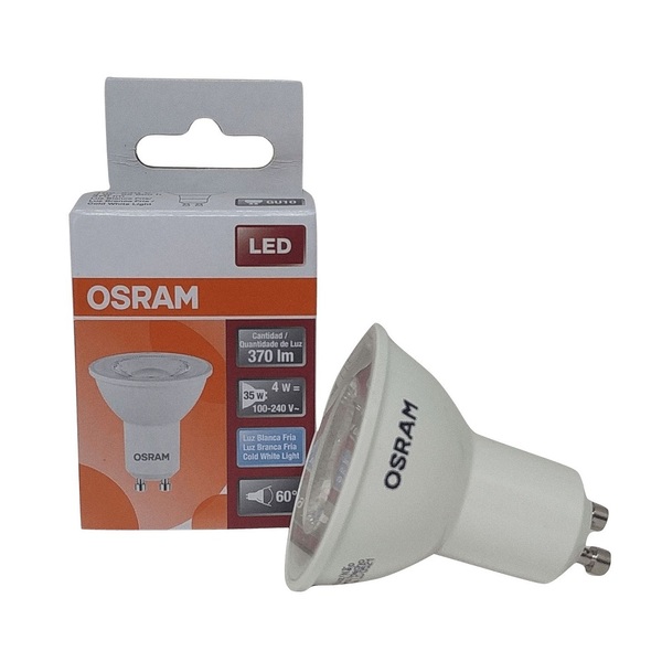 Lampada Led Par16 60 Graus Gu10 4w Branca Osram
