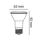 Lâmpada Led Par20 E27 7w 6500k Opus