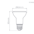 Lâmpada Led Par20 Eco 5,5w Stella 3000k Branco Quente Sth9020