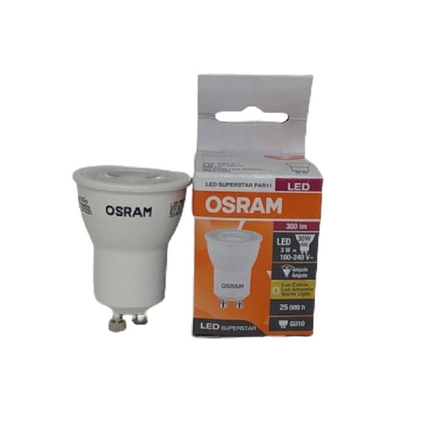 Lampada Led Par 11 Gu10 3w Amarela Osram
