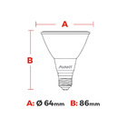 Lampada Led Par 20 7w Branco Frio 6500k E27 Bivolt