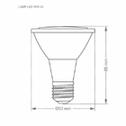 Lâmpada Led Par 20 7w E27 Ip65 Taschibra Bivolt