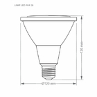 Lâmpada Led Par 38 14w 38º Luz Neutra 4000k