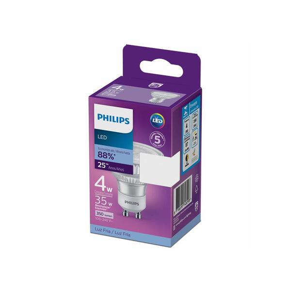 Lâmpada Led Philips Dicróica 4w Branca Fria Bv Gu10