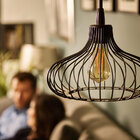 Lâmpada Led Philips Vintage St64 Dimerizável 5w 127v Luz Amba