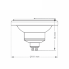 Lâmpada Led Pix Ar111 12w 24° Gu10 Dimerizável Bivolt 2700k L