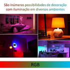 Lampada Led Rgb 16 Cores Controle Efeitos Iluminaçao Ajustave
