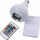 Lâmpada Led Rgb Bluetooth Caixa De Som E Controle Remoto