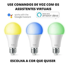 Lampada Led Rgb Bulbo 15w Inteligente Smart Wi-fi Elgin