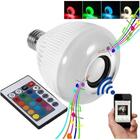 Lâmpada Led Rgb Musical 12w Caixa De Som Bluetooth 2 Em 1