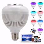 Lâmpada Led Rgb Musical 3w Com Alto Falante Controle Remoto